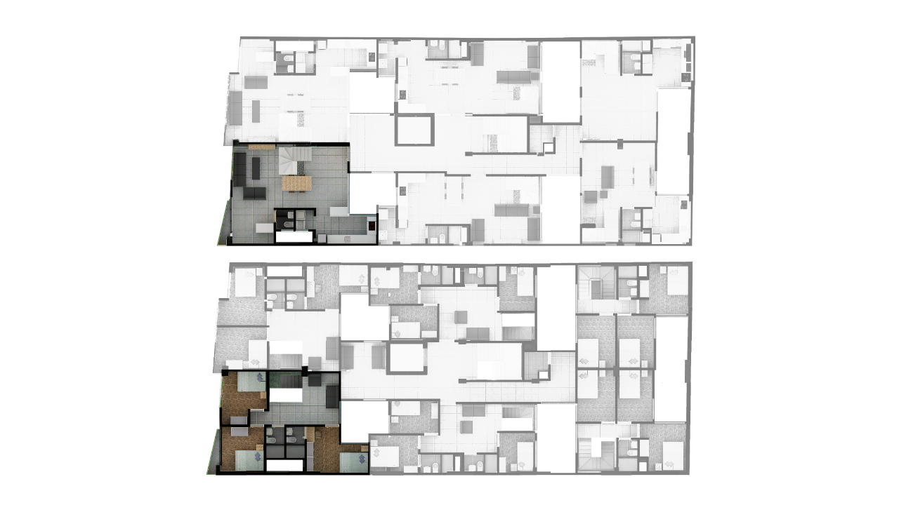 Plano de 120,60 m²