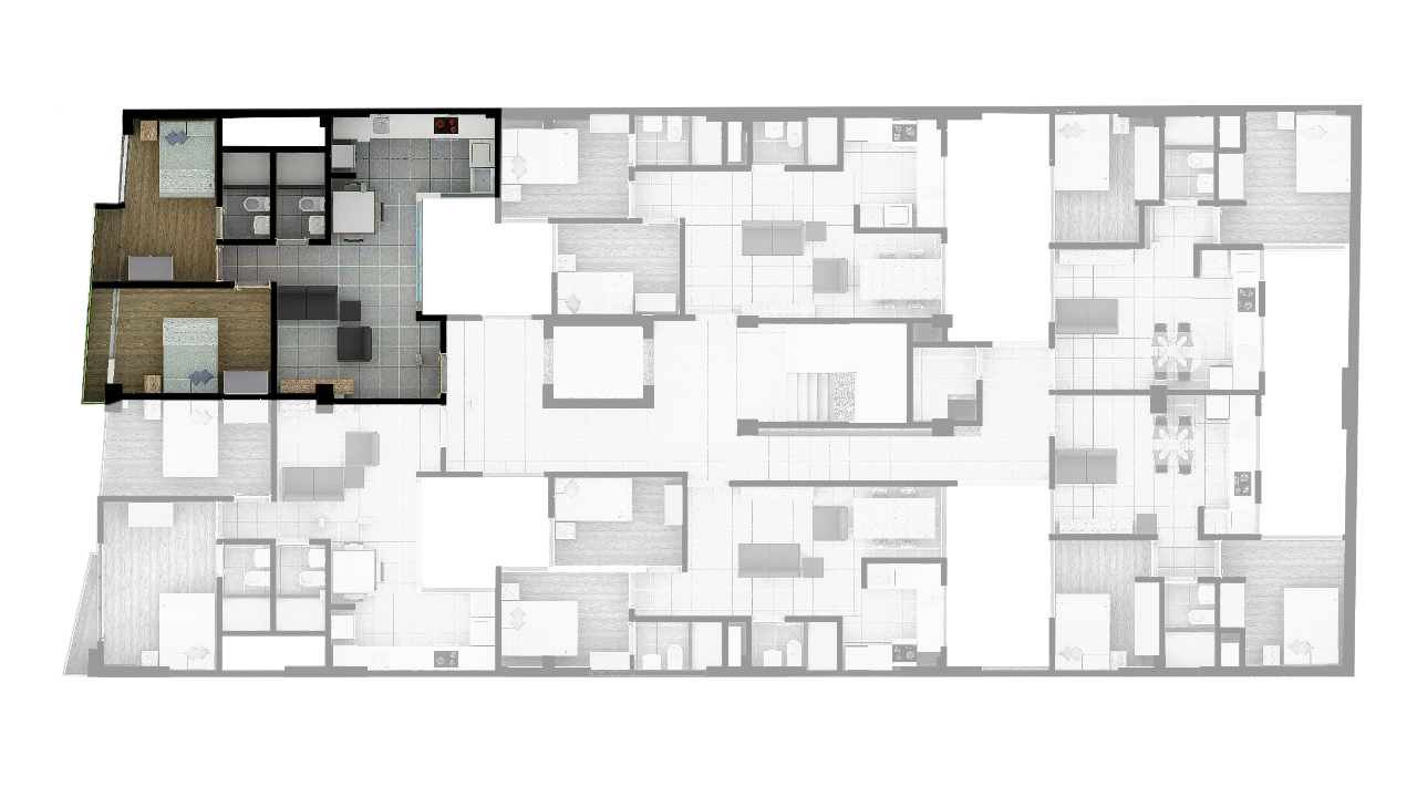 Plano de 61,83 m²